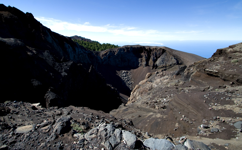 Parque Natural de Cumbre Vieja – Erosion am Cráter del Hoyo Negro